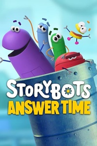 На английском языке в оригинале обучающий мультсериал от Netflix StoryBots: Answer Time (2022) постер